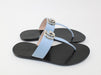 GUCCI LEATHER THONG SANDAL WITH DOUBLE G