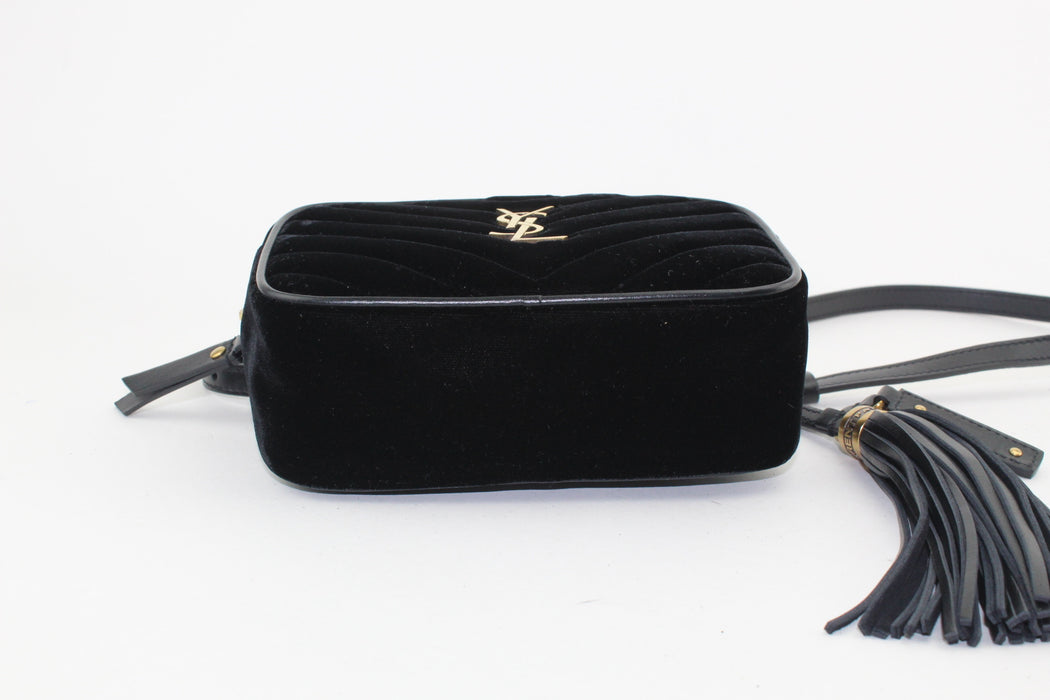 SAINT LAURENT LOU VELVET BELT BAG