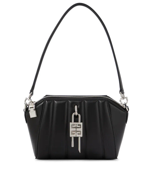 Givenchy XS Antigona Lock Padded Leather Shoulder Bag