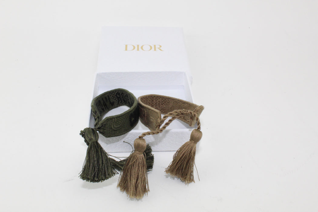 J'ADIOR BRACELET SET BEIGE & GREEN