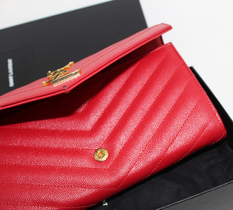 SAINT LAURENT MONOGRAM  FLAP WALLET - LuxurySnob