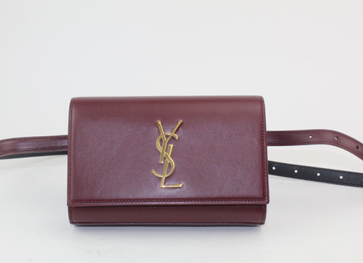 Saint Laurent Kate Belt Bag burgundy