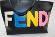 FENDI VITELLO ELITE SHEARLING SMALL LOGO TOTE - LuxurySnob