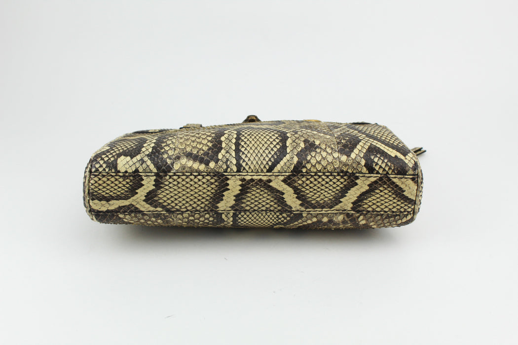 GUCCI REBELLE PYTHON SMALL SHOULDER BAG