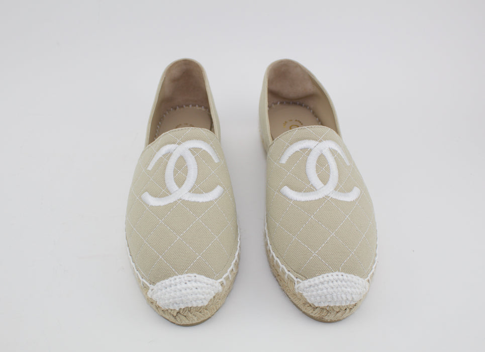 CHANEL ESPADRILLES SIZE 38 