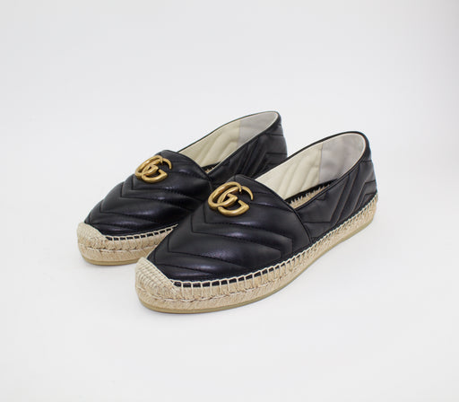GUCCI WOMEN'S MATELASSÉ ESPADRILLE SIZE 39