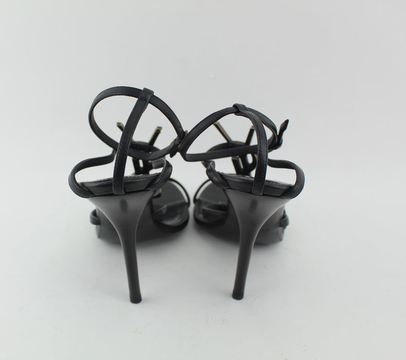 YSL CASSANDRA SANDALS SIZE 37 - LuxurySnob