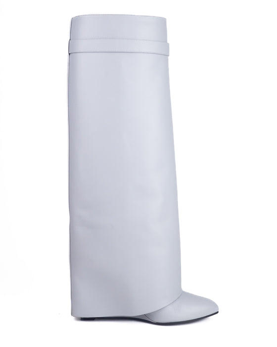 Givenchy Shark Lock Pant Boots Grey Calfskin leather