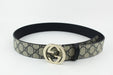 Gucci GG Supreme belt with G buckle