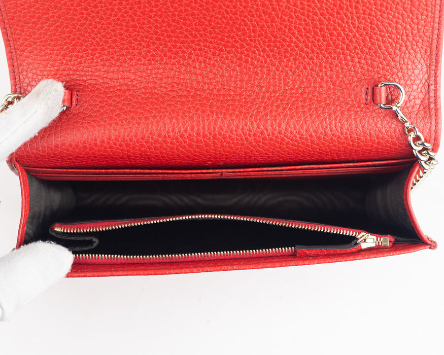 Gucci Soho Red Chain bag