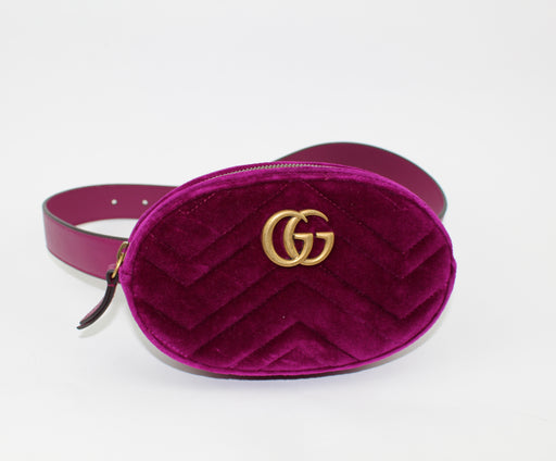 GUCCI SMALL MARMONT VELVET BELT BAG - LuxurySnob
