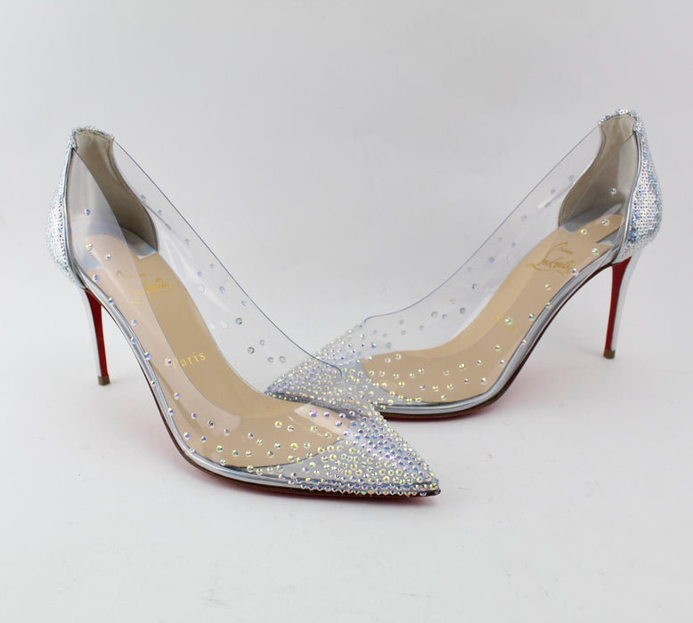 CHRISTIAN LOUBOUTIN  DEGRASTRASS PVC 85 MM SIZE 39 - LuxurySnob