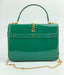 Gucci Sylvie 1969 Green Patent Leather Handle bag