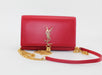 Saint Laurent Monogram Kate Tassel Chain Bag Red