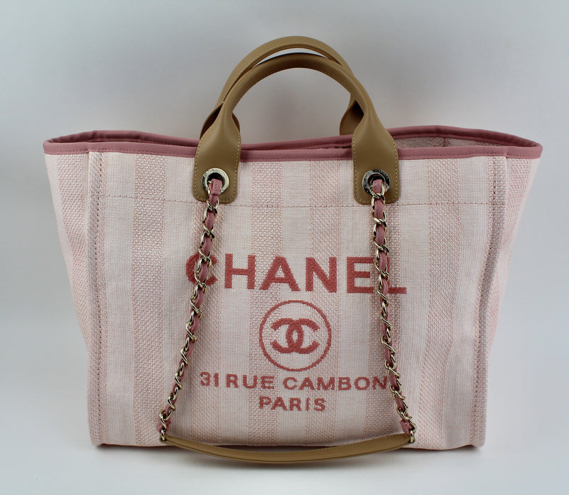 CHANEL CANVAS DEAUVILLE TOTE