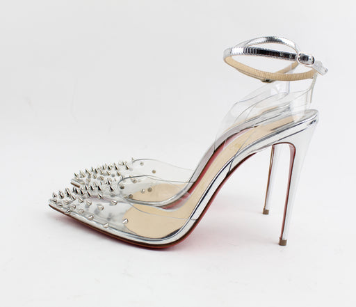 CHRISTIAN LOUBOUTIN SPIKOO 100MM  PVC - LuxurySnob