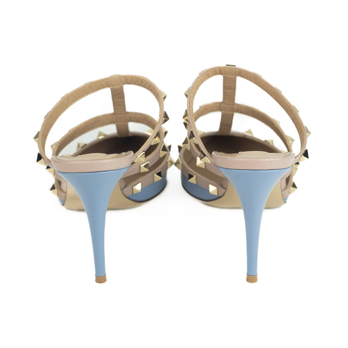 Valentino Garavani Rockstud Heels in Blue