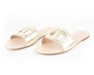 Christian Dior D-club slides Metallic Gold