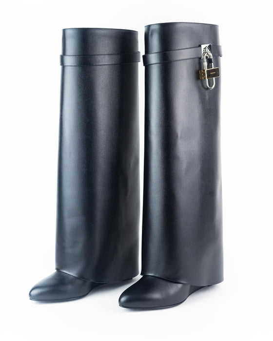 Givenchy Shark Lock Pant Boots in Leather