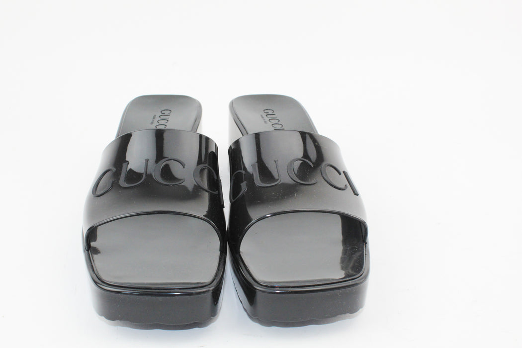 Gucci Rubber Slide Sandals