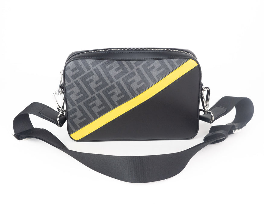 Fendi Grey Fabric Camera Case