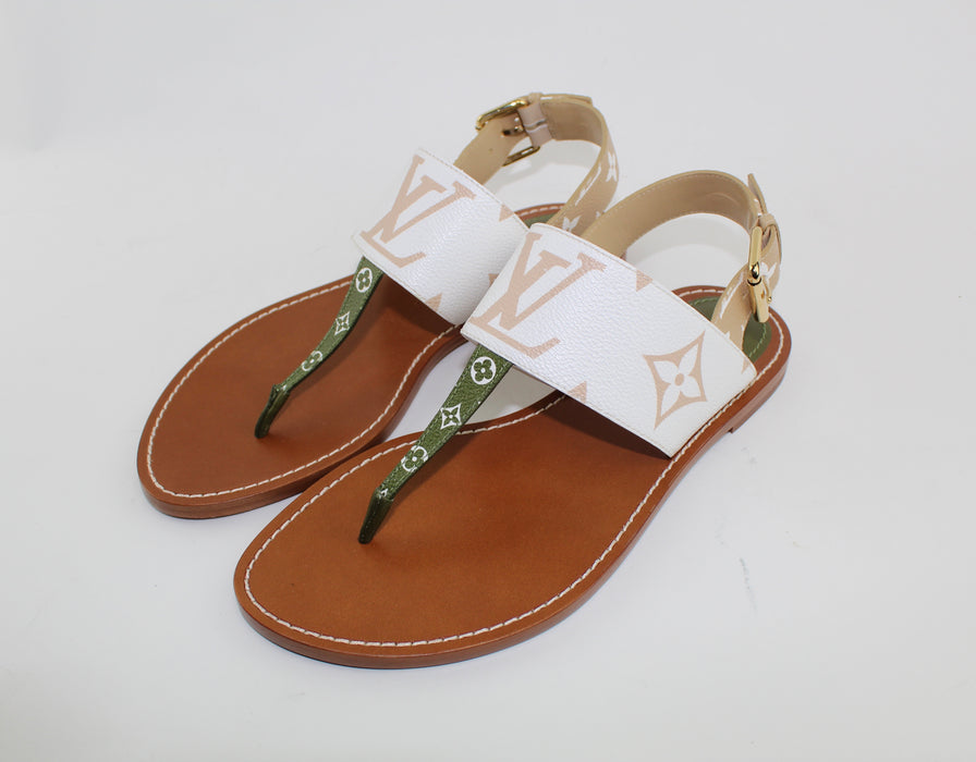 LOUIS VUITTON GIANT MONOGRAM FORMENTERA SANDAL SIZE 40