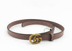 Gucci GG leather belt nude
