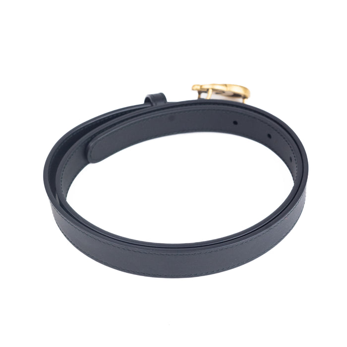 Gucci Leather belt with Double G buckle.