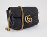 GUCCI GG MARMONT LEATHER SUPER MINI