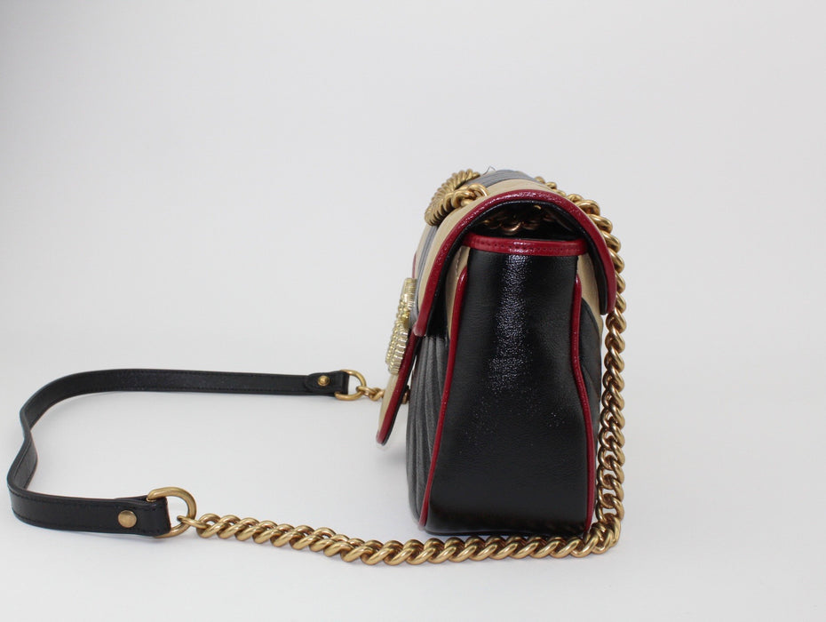 GUCCI GG MARMONT SMALL COLOR BLOCK SHOULDER BAG