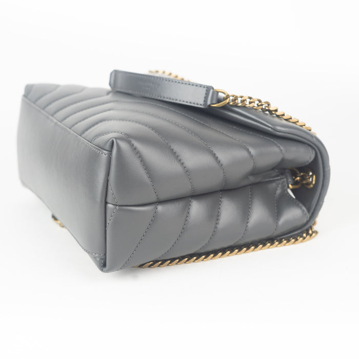 Saint Laurent Small Loulou Bag grey