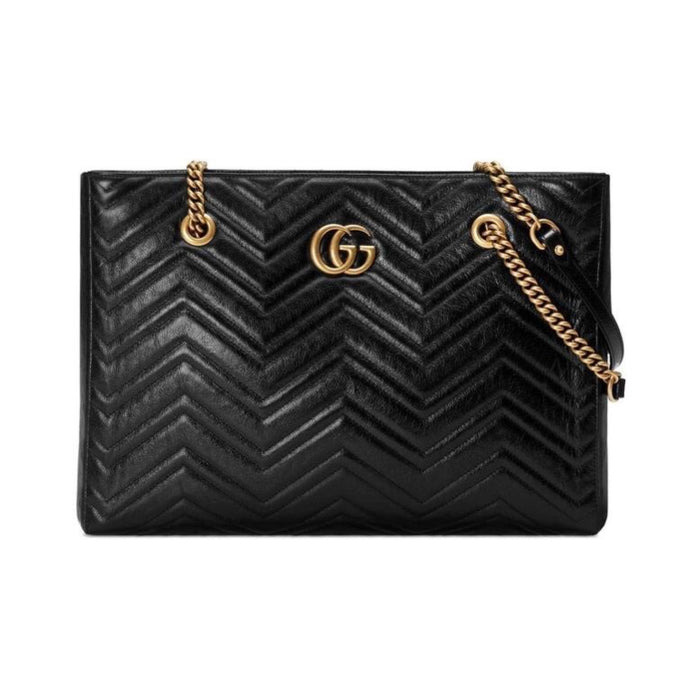 Gucci GG Marmont Matelassé medium tote black