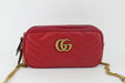 GUCCI GG MATELASSE CROSSBODY BAG RED