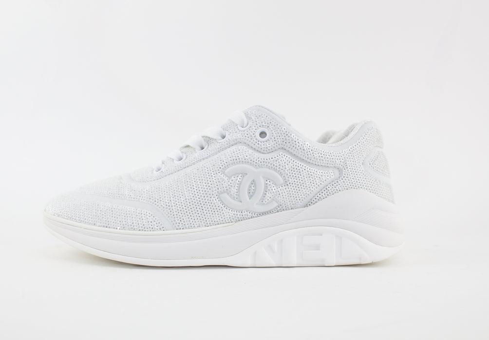 CHANEL SEQUINED TRAINERS