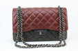 Chanel Lambskin Tricolor Double Flap Jumbo Bag