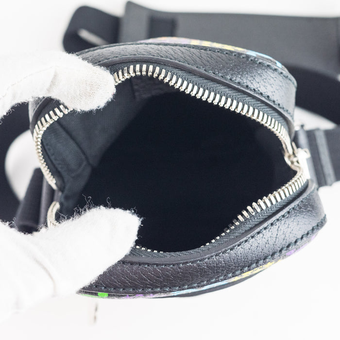 Gucci  Supreme Monogram Psychedelic Messenger Bag Black