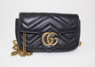 GUCCI GG MARMONT LEATHER SUPER MINI BAG