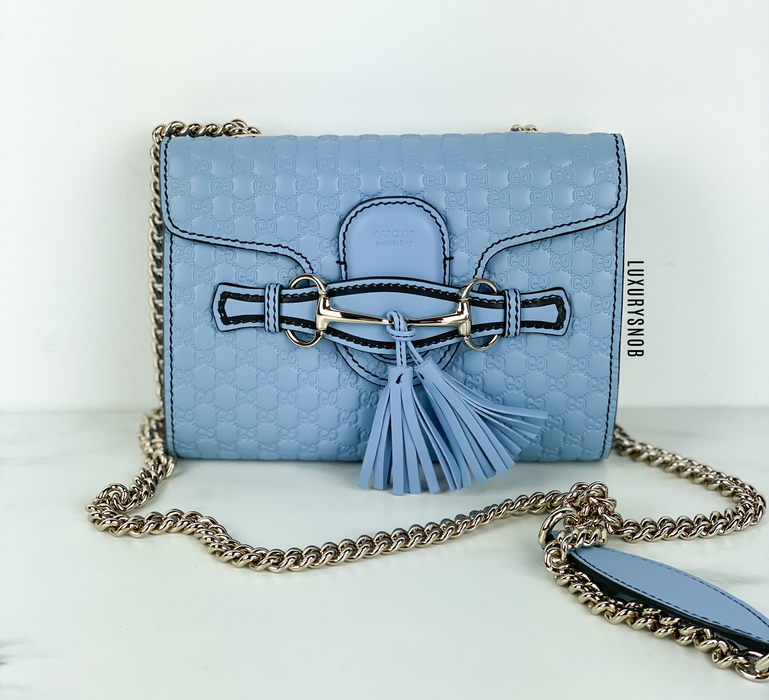 Gucci Emily Guccissima Mini Chain Shoulder Bag