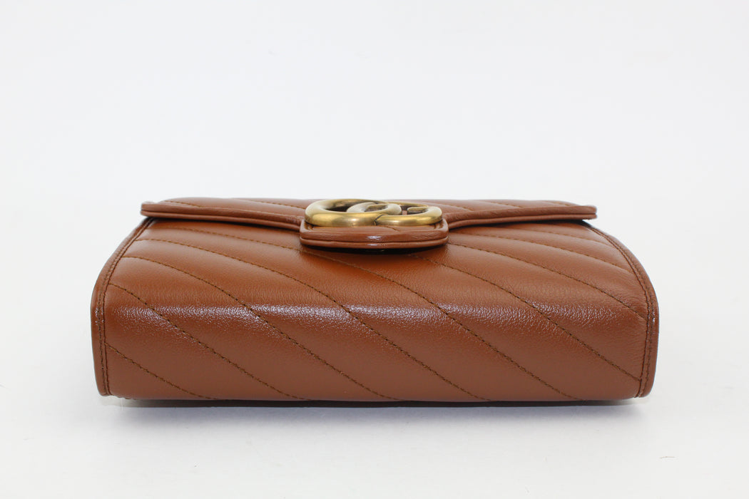 Gucci GG Marmont Chevron Quilted Flap Bag