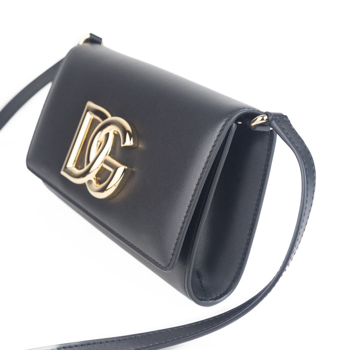 Dolce and Gabbana Calfskin 3.5 Leather Clutch