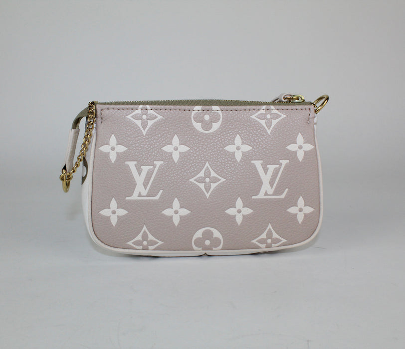 Louis Vuitton Mini Pochette Accessoires Monogram Empreinte Leather