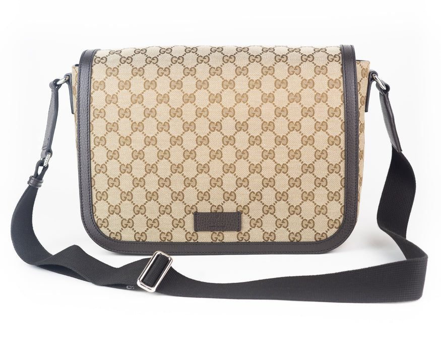 Gucci GG Canvas Crossbody Large Messenger Bag