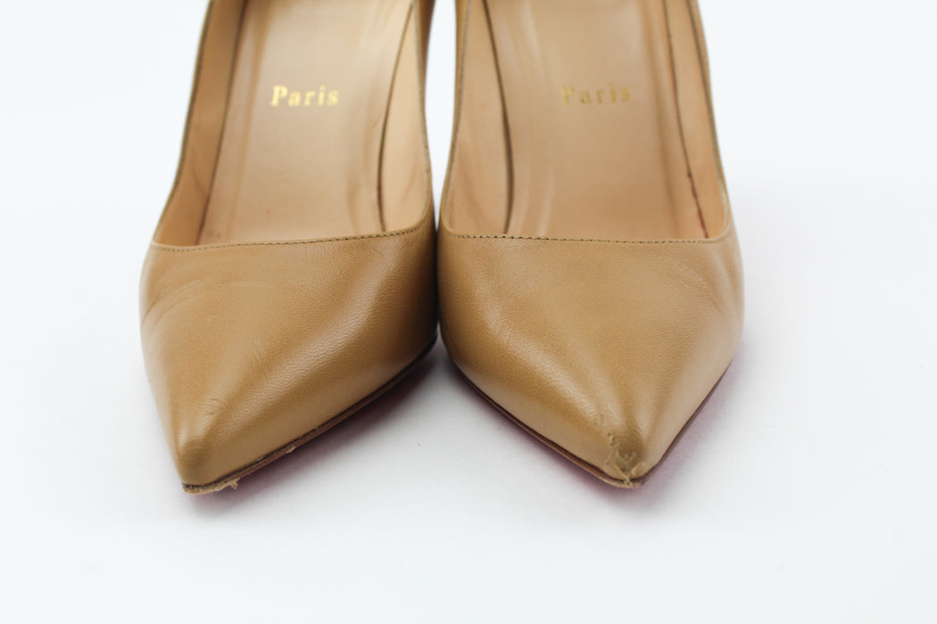 Christian Louboutin Pigalle 100 kid blush