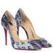 Christian Louboutin Iriza 100MM Printed Denim Heels