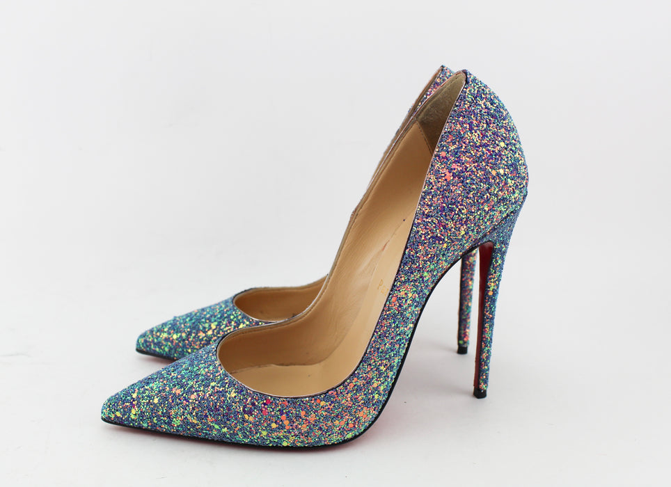 Christian Louboutin So Kate 120mm Glitter Dragonfly