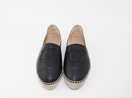 CHANEL ESPADRILLES BLACK