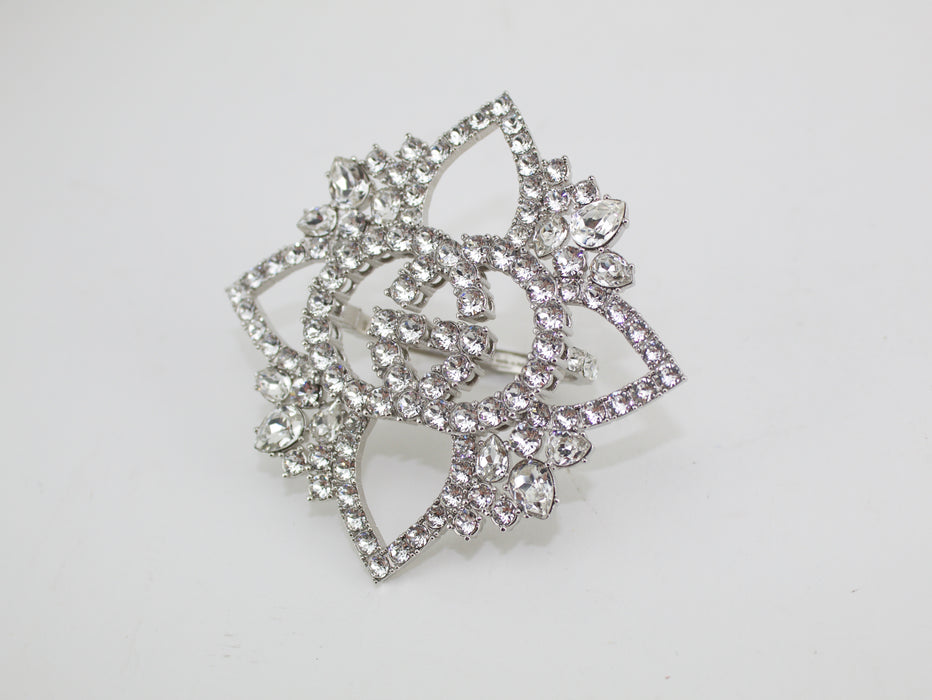 GUCCI CRYSTAL EMBELLISHED DOUBLE FINGER RING