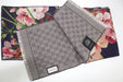 GUCCI BLOOMS REVERSIBLE GG 100% WOOL SCARF