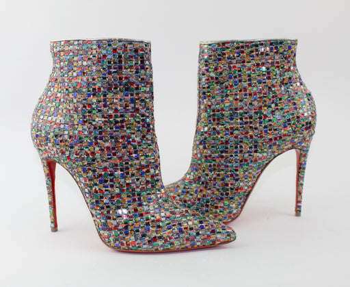 CHRISTIAN LOUBOUTIN SO KATE BOOTY 100 TRESSAGE MULTI - LuxurySnob