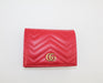 Gucci GG Marmont card case wallet Red